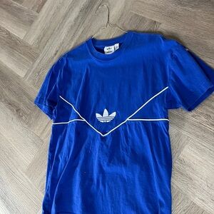 Adidas Blue T-Shirt with White Accents